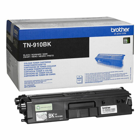 Картридж лазерный BROTHER (TN910BK) HL-L9310CDW/MFC-L9570CDW, черный, оригинальный, ресурс 9000 стр.