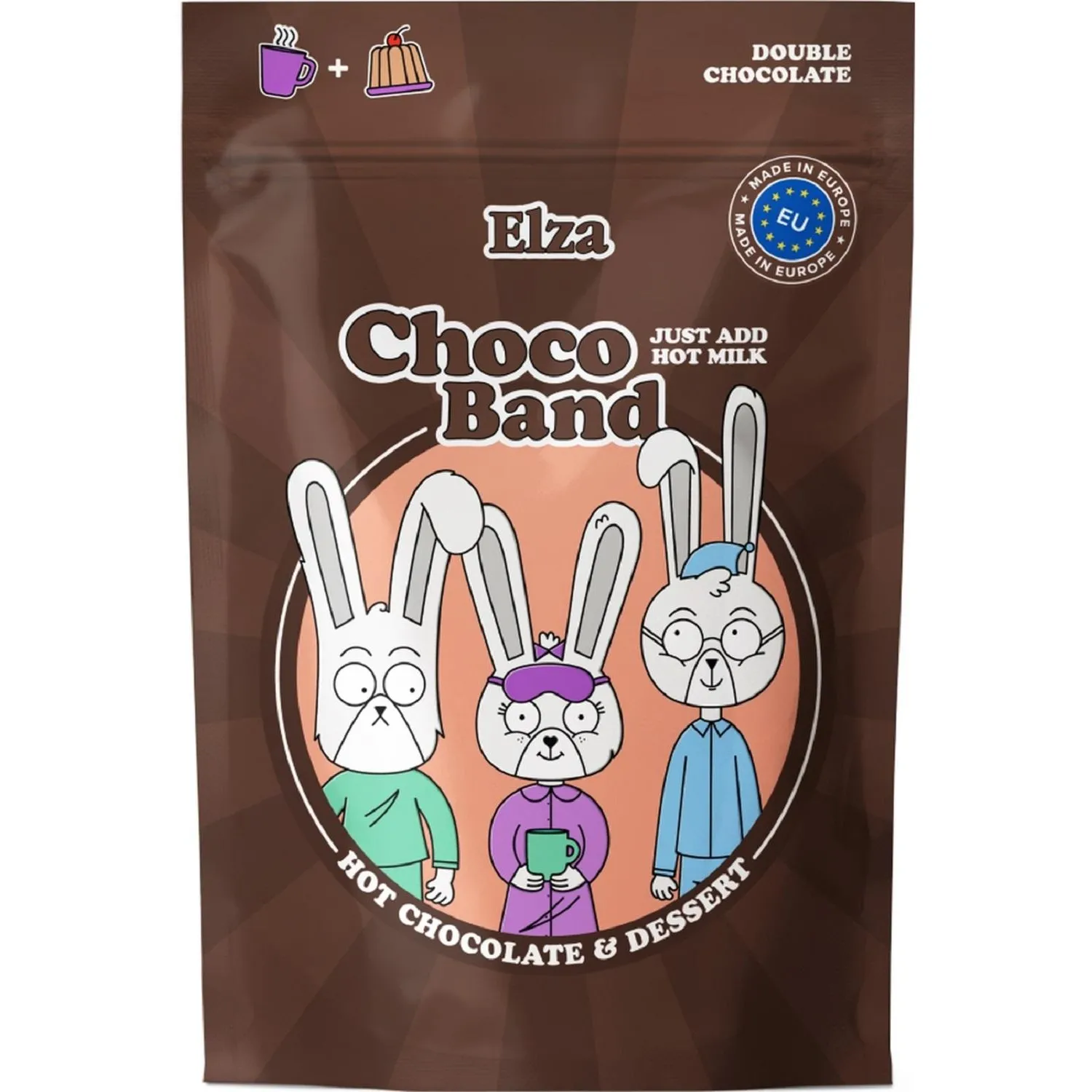 Горячий шоколад - пудинг Choco Band ELZA Creamy Hot Chocolate 200г