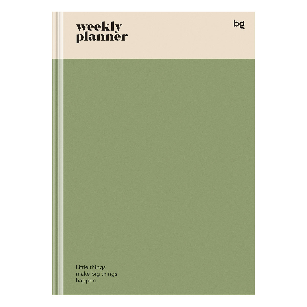 Планер школьный 1-11 кл. 64л. (твердый) BG "Weekly planner. Green", матовая ламинация