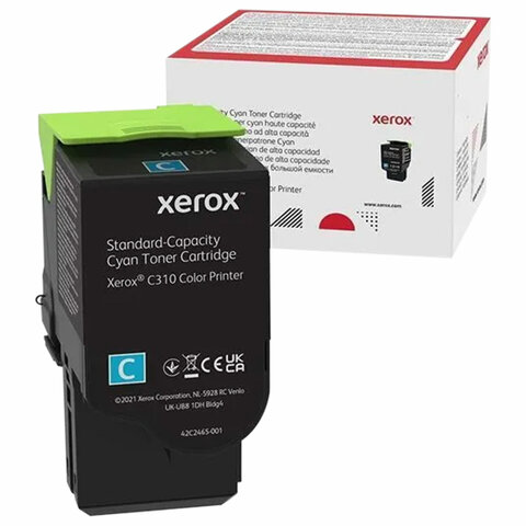 Картридж лазерный XEROX (006R04361) C310/C315, голубой, ресурс 2000 стр, ОРИГИНАЛЬНЫЙ