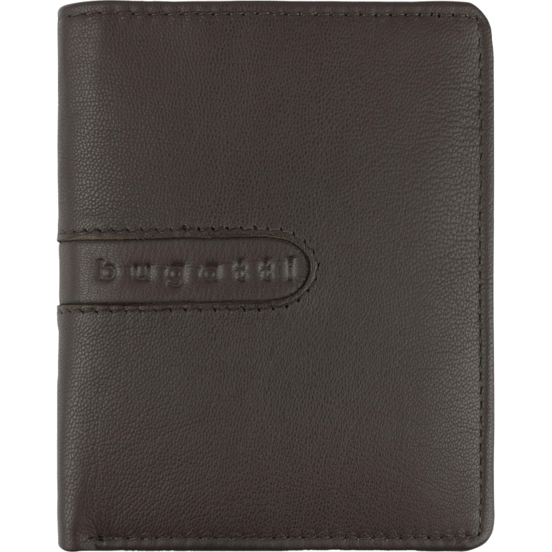 Портмоне BUGATTI Bomba,защ RFID,коричн,кожа козы/полиэс,10х2х12,5, 49135102