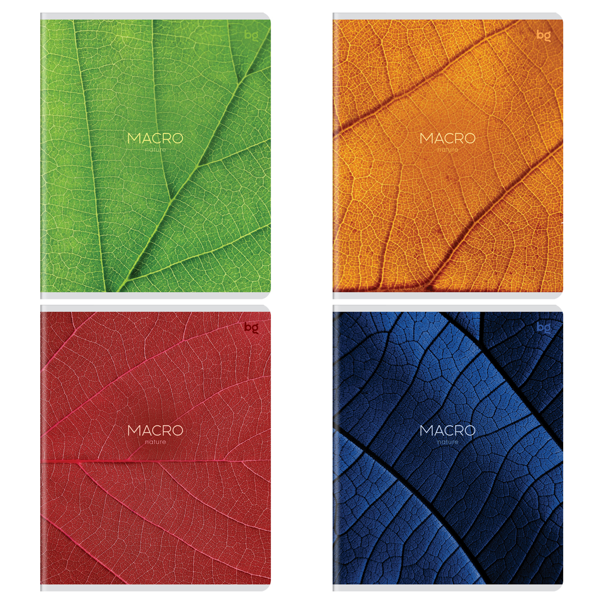 Тетрадь 96л., А5, клетка BG "Macro", матовая ламинация