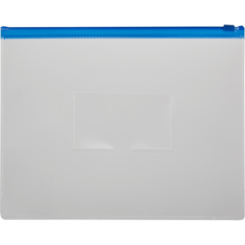 Папка-конверт на молнии 228х335 синий