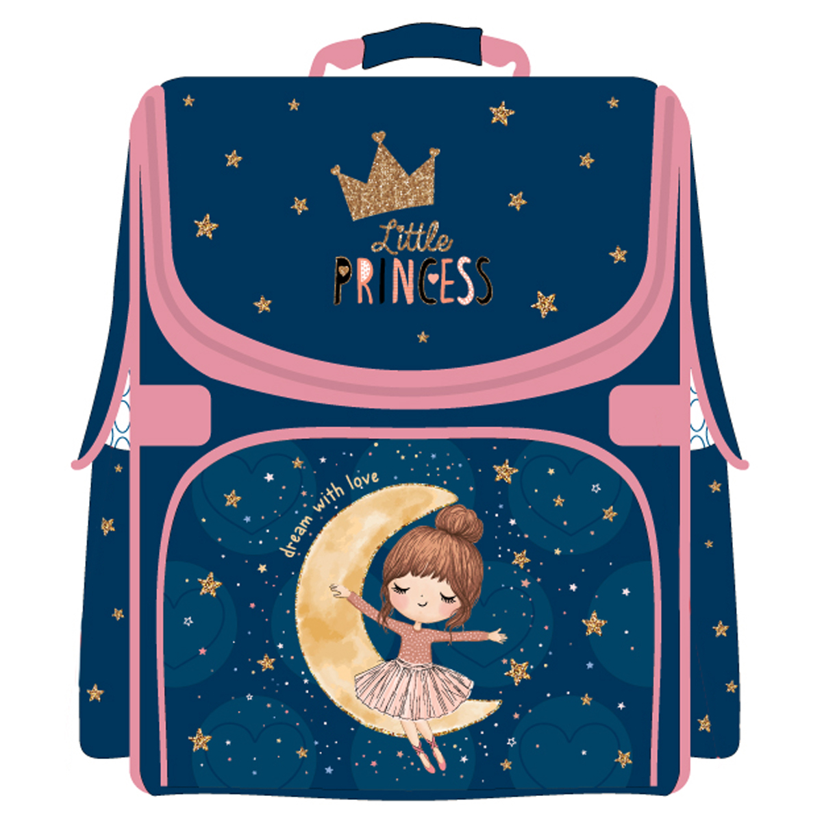 Ранец ArtSpace Junior "Princess" 37*28*21см, 1 отделение, 3 кармана, анатомическая спинка