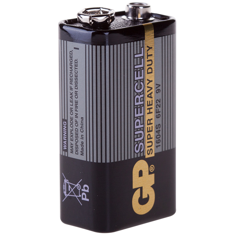 Батарейка GP Supercell MN1604 (6F22) Крона, солевая, OS1