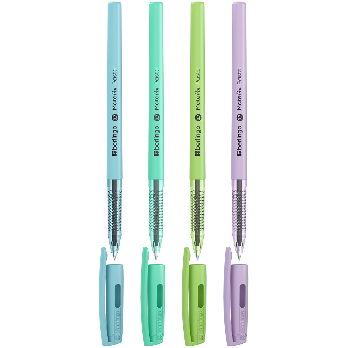 Ручка шариковая Berlingo "MatePen Pastel" синяя, 0,7мм