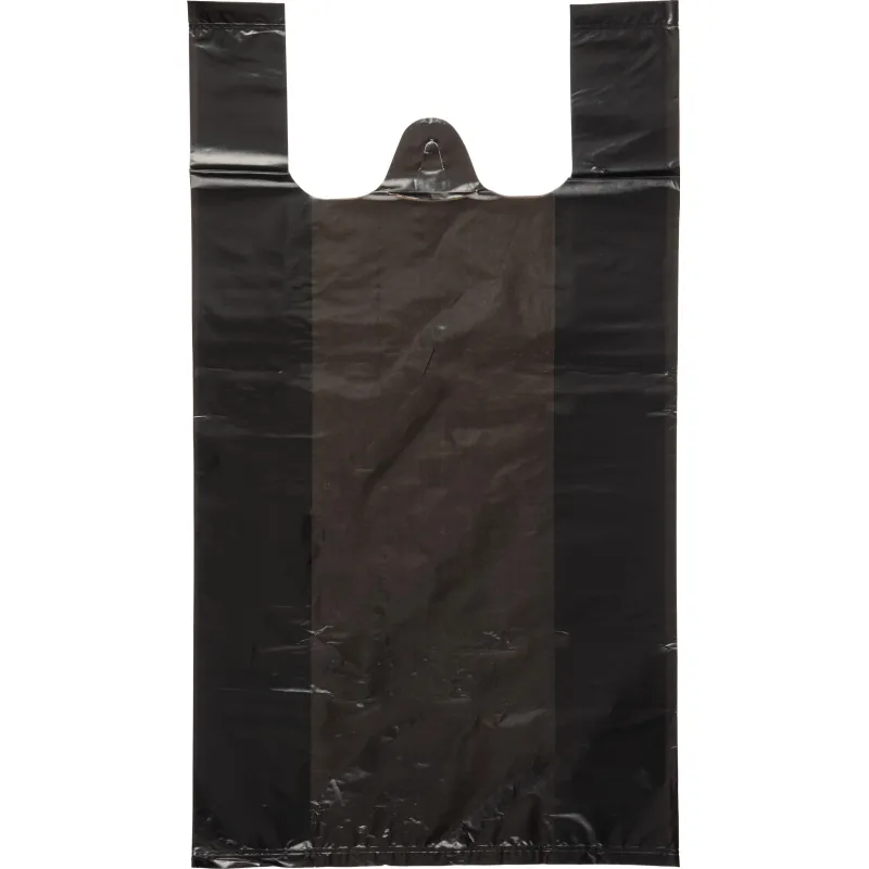 Пакет-майка УСИЛЕННЫЙ, ПНД, 40+18+70 см, черный, 45 мкм, 50 шт/уп