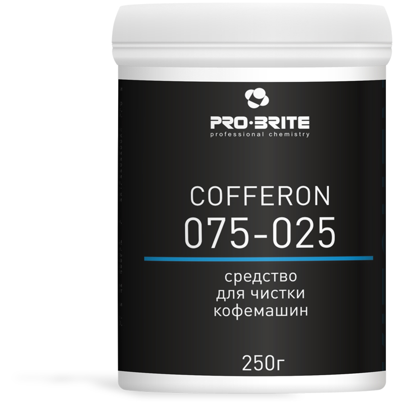 Средство чистящее для кофемашин и кофеварок PRO-BRITE "Cofferon", 250г, порошок, щелочной, низкопенный