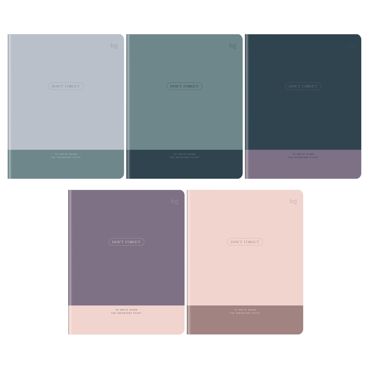 Тетрадь 96л., А5, клетка BG "Важные записи", soft-touch ламинация