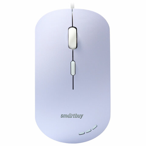 Мышь проводная бесшумная SMARTBUY SBM-288-V, USB, 3 кнопки + 1 колесо, оптическая, сиреневая, 06819