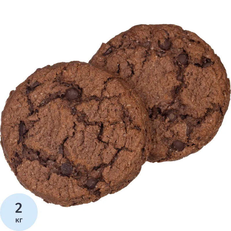 Печенье Лакомка Американо сдобное с какао ишокол дропсами 2кг/уп