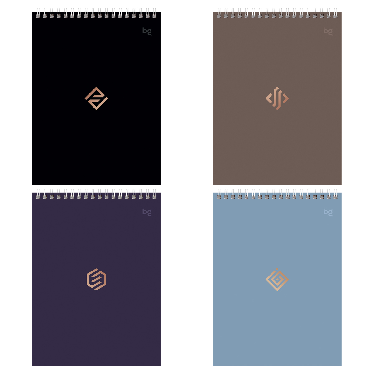 Блокнот А5 40л. на гребне BG "Моноколор. Классика"