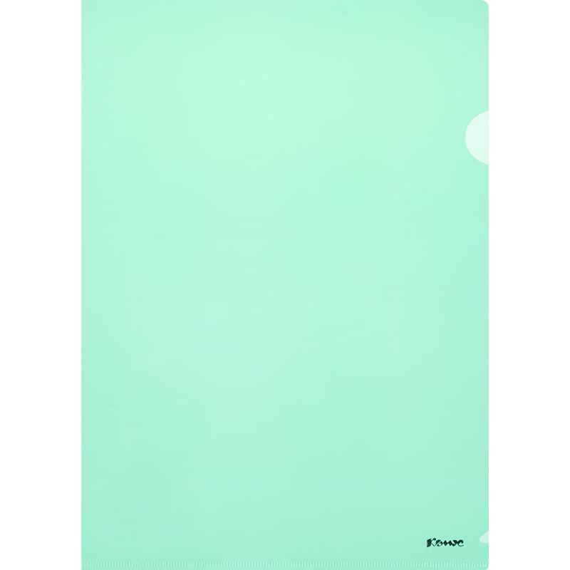 Папка уголок Комус А4 180мкм (зеленый)