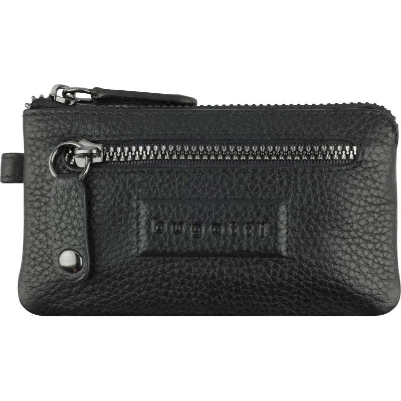 Ключница BUGATTI Elsa, черная, воловья кожа/полиэс, 12,5х0,5х7 см, 49462001