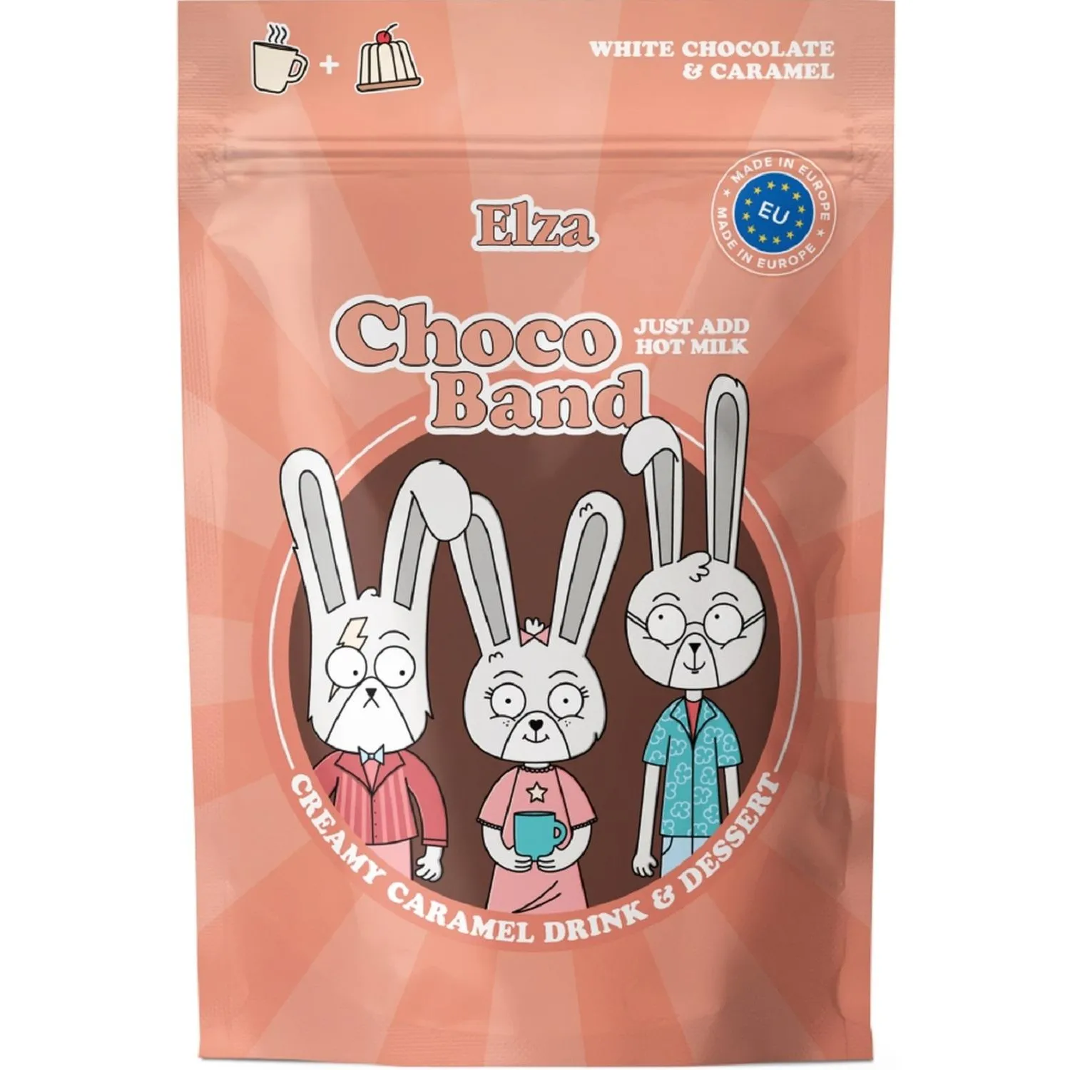Кофейный напиток Choco Band ELZA Creamy Caramel растворим напит-пудинг 200г