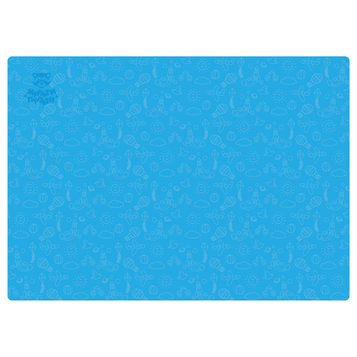 Клеенка для уроков труда Мульти-Пульти "Лазурь", 50*70см, ПВХ