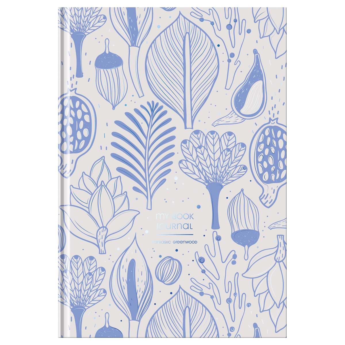 Ежедневник недатированный А5, 136л., 7БЦ BG "Fantastic greenworld", матовая ламинация, тиснение фольгой