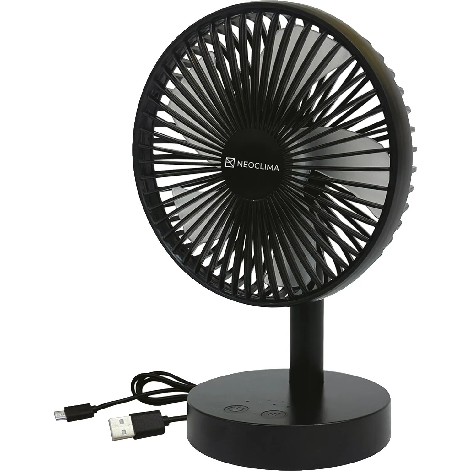 Вентилятор бытовой настольный Neoclima RDF-600, цвет черный, 6Вт