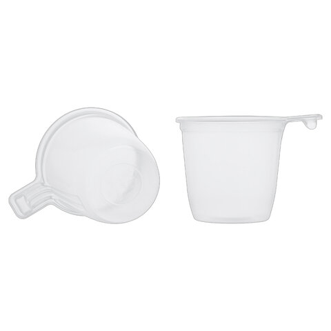 Чашка одноразовая для чая кофе 200 мл, UPAX UNITY, КОМПЛЕКТ 1000 шт. (20 упаковок по 50 шт.), прозрачная