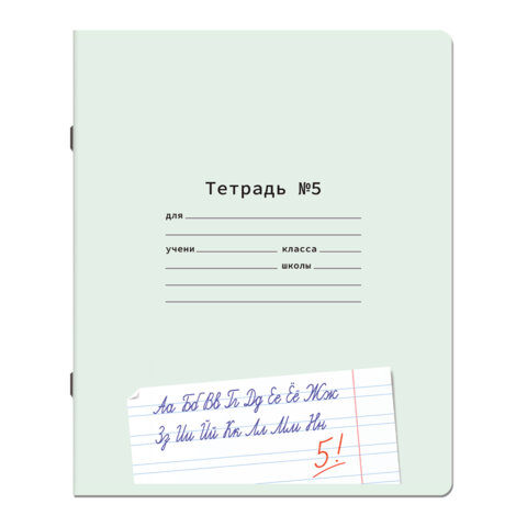 Тетради ДЭК 12 л. КОМПЛЕКТ 10 шт. ПРОПИСЬ № 5 узкая линия, со справкой, ЮНЛАНДИЯ, 404856