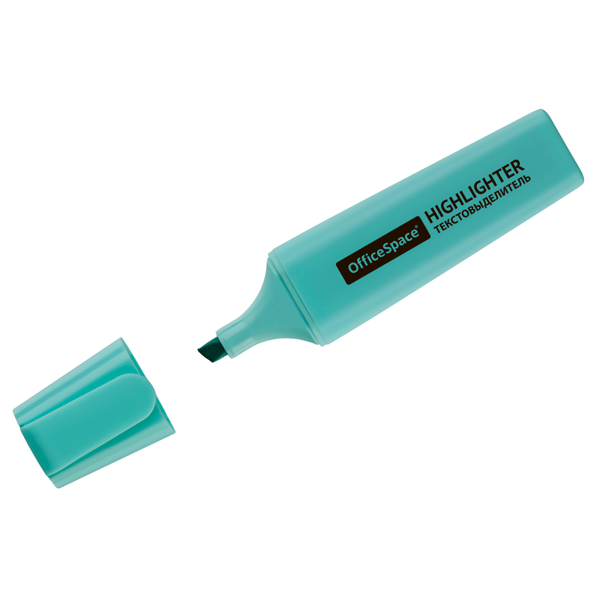 Текстовыделитель OfficeSpace пастельный цвет, голубой, 1-5мм