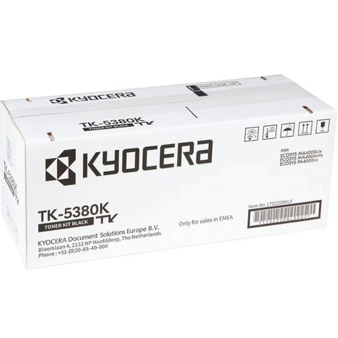 Тонер-картридж KYOCERA (TK-5380K) ECOSYS PA4000cx/MA4000cix/MA4000cifx, черный, ресурс 13000 страниц, оригинальный, 1T02Z00NL0