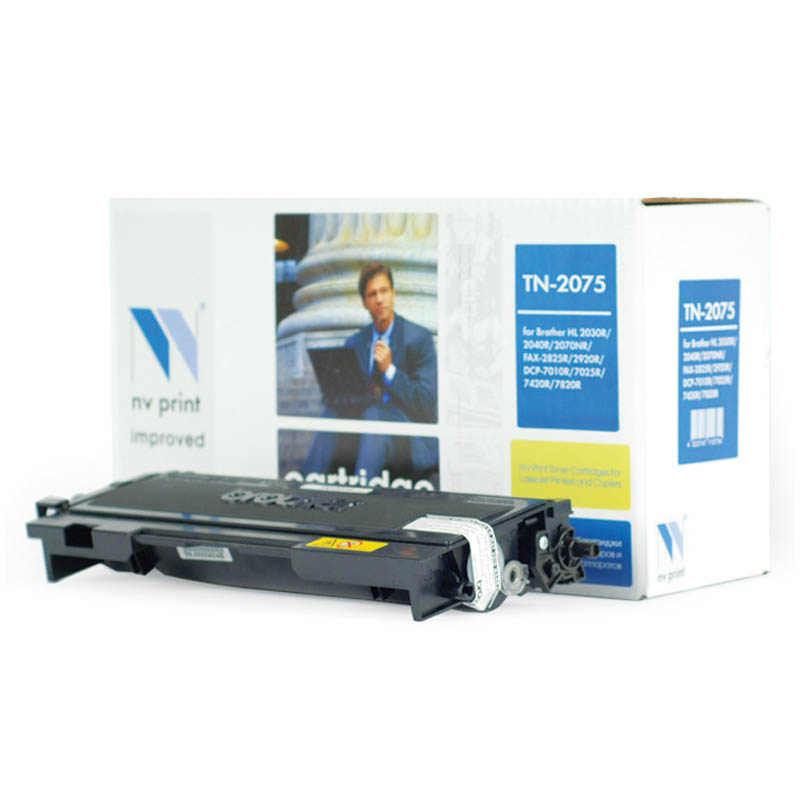 Картридж совм. NV Print TN-2075T черный для Brother HL-2030R/2040R/2070NR/7010R/7025 (2500стр.)