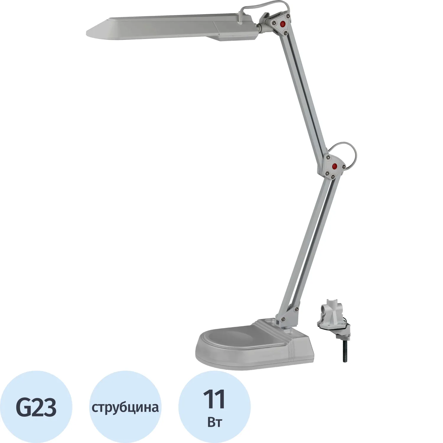 Светильник Эра NL-202 G23-11W-GY серый