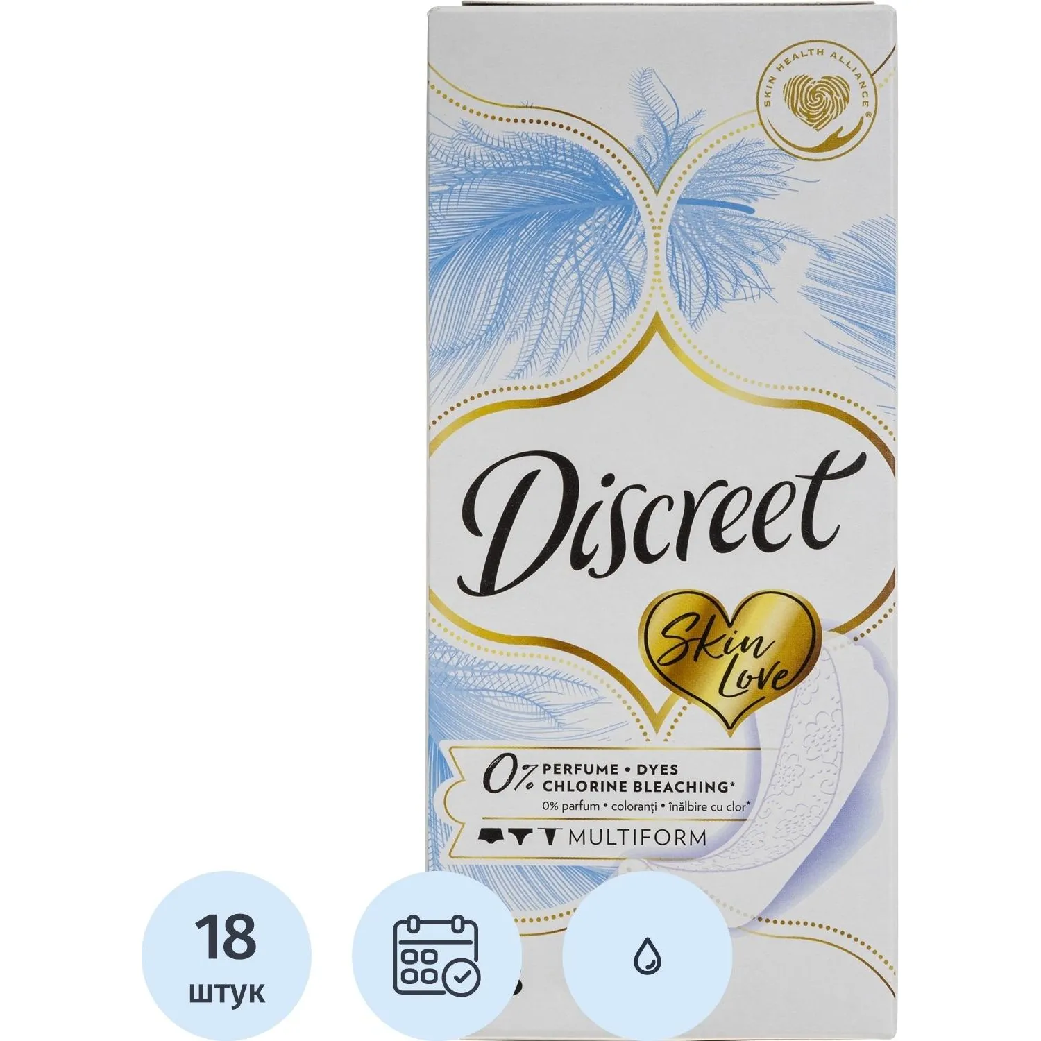 Прокладки женские Discreet Multiform Skin Love  18 шт/уп