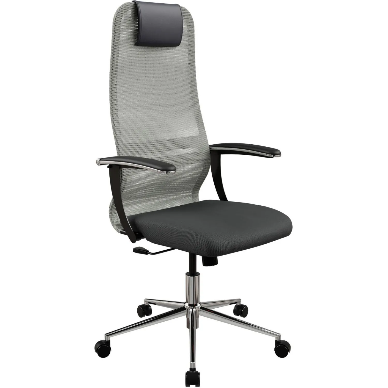 Кресло МТ_SU-B-8/Sit 8 B1-8U подл.158/осн.009 серый/черный