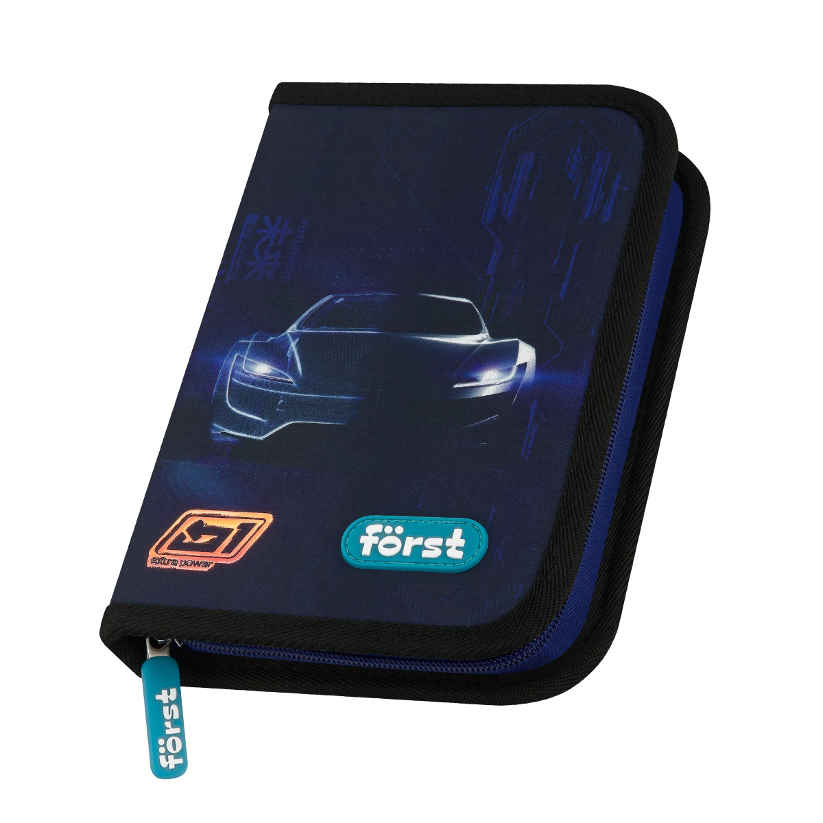 Пенал 1 отделение, 200*140*40 Först "Extra Power", дополнительная откидная секция, полиэстер