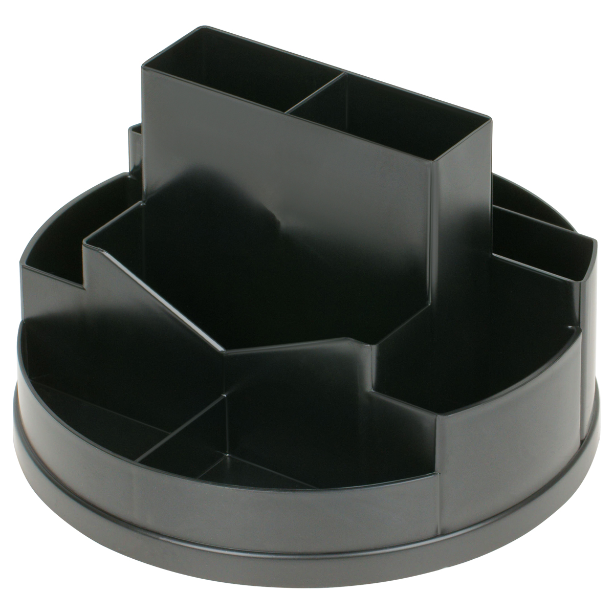 Настольная подставка СТАММ "Сити", вращающаяся, черная