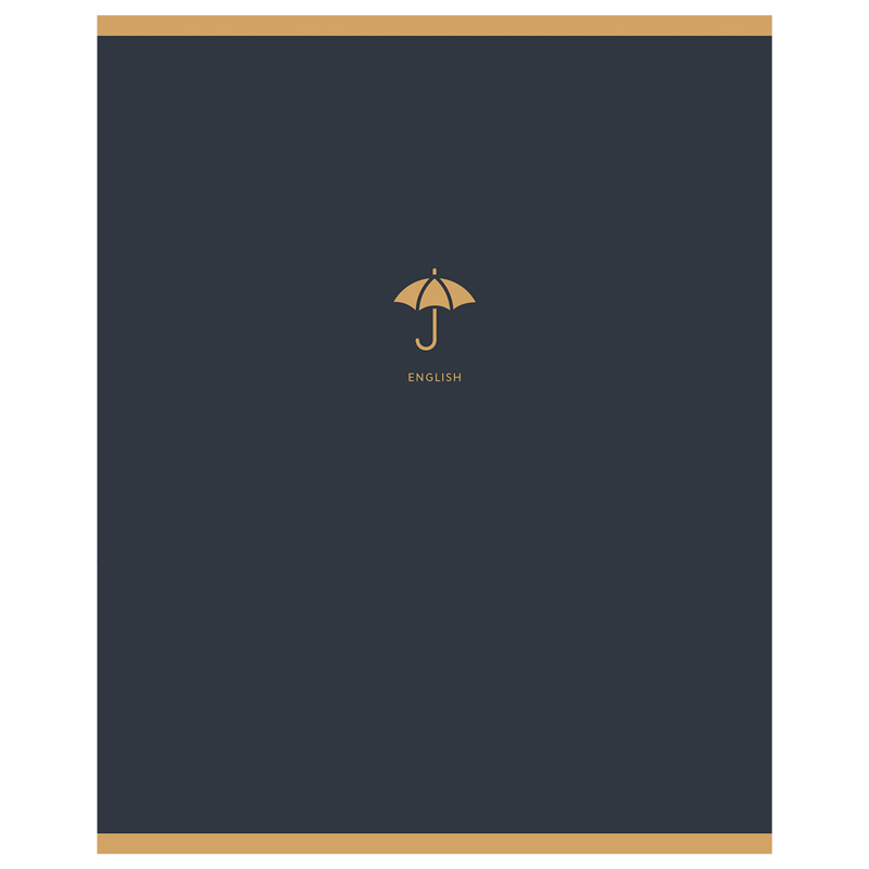 Тетрадь предметная 48л. BG "Monocolor. Element" - Английский язык, ламинация soft-touch, выборочный лак, 70г/м2