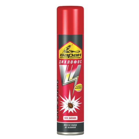 Средство инсектицидное от клопов длительного действия ДИХЛОФОС 200мл ВАРАН, без запах, 5-03.01.004.12
