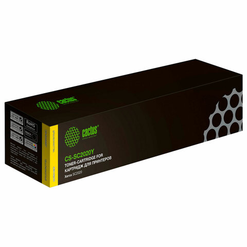 Картридж лазерный CACTUS (CS-SC2020Y) для Xerox DocuCentre SC2020 желтый, ресурс 3000 стр.