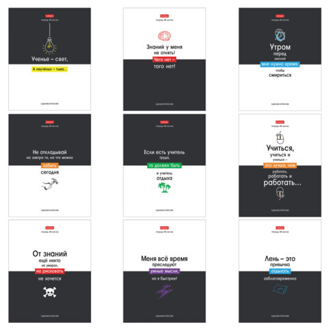 Тетрадь А5 48л. HATBER скоба, клетка, обложка картон, Люблю школу (микс в коробе), 078565, 48Т5В1