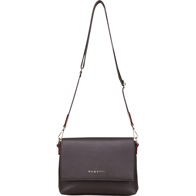 Сумка наплечн жен BUGATTI Ella, тем-корич, полиур, 27х9х20,5 см, 49662802