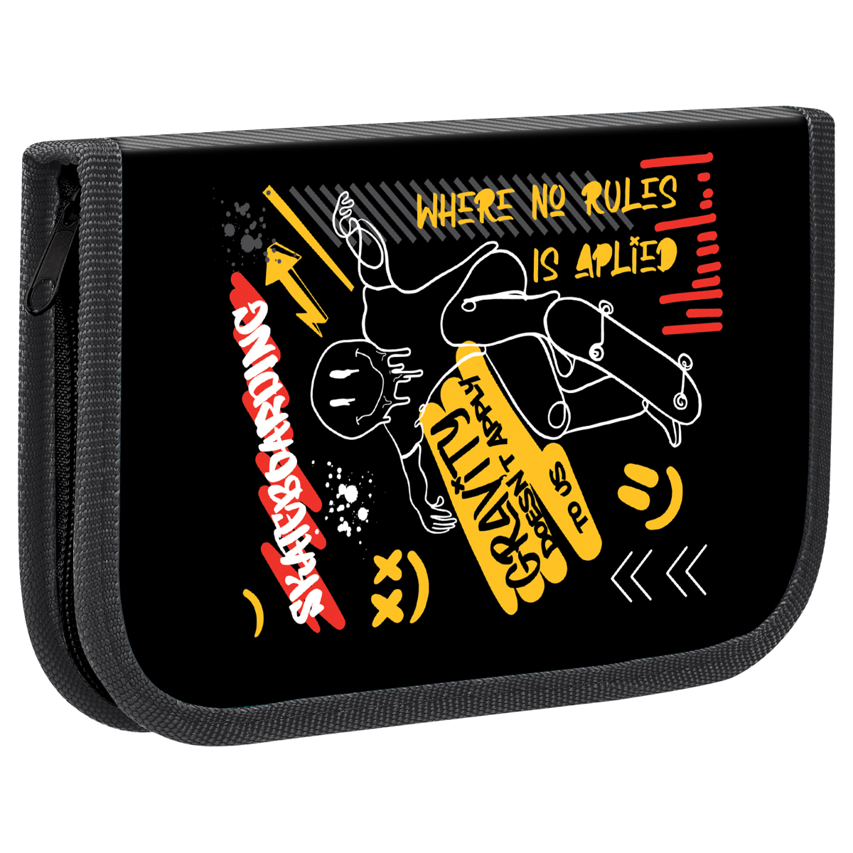 Пенал 1 отделение, 200*130 ArtSpace "Skateboarding", ткань