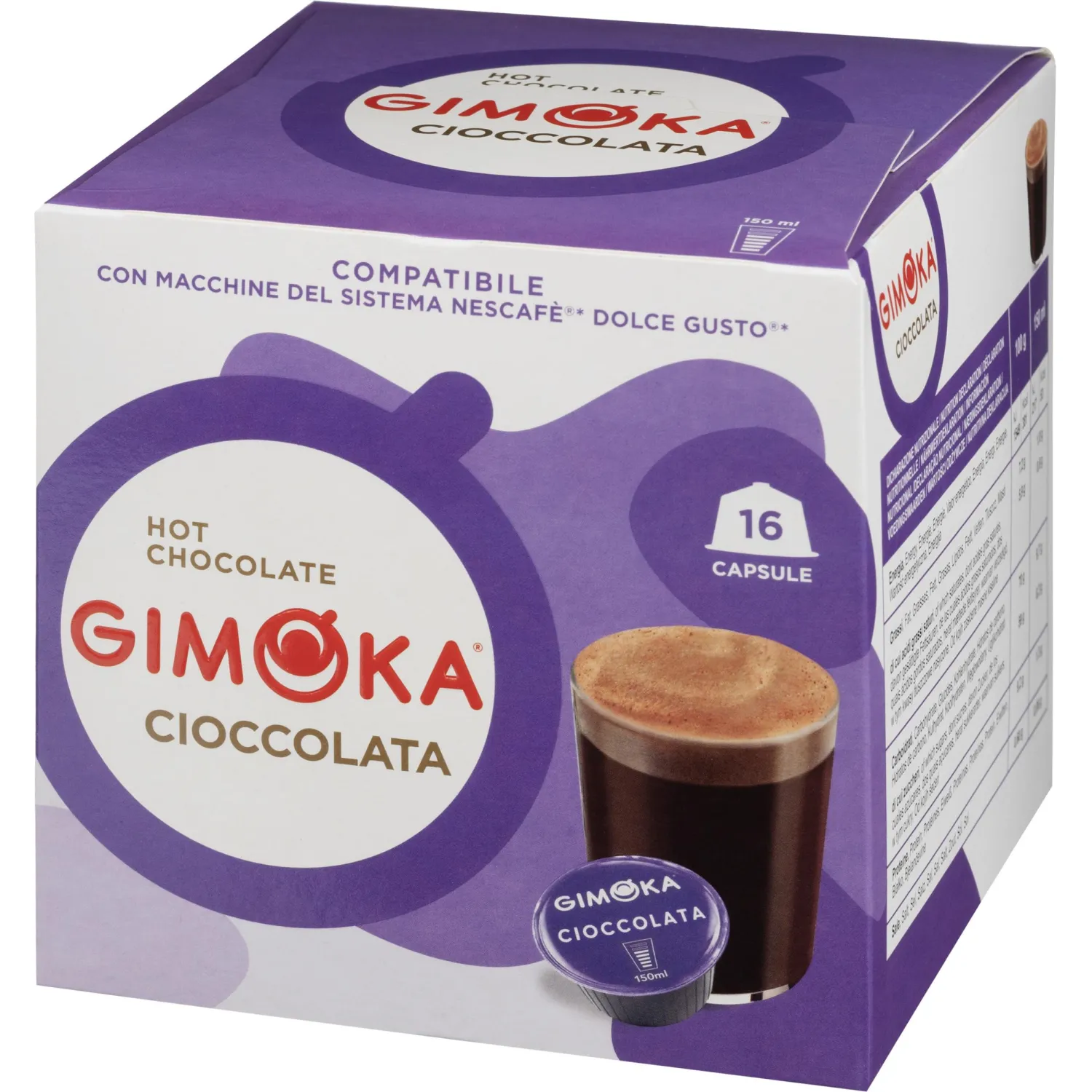 Кофе в капсулах Gimoka Dolce Gusto Cioccokata (DG), 16кап/уп