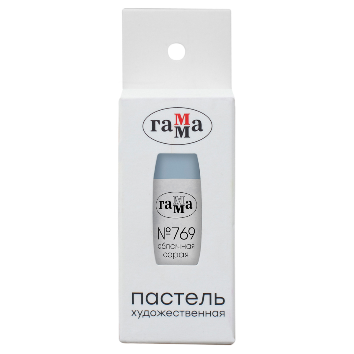 Пастель художественная Гамма, облачная серая № 769, штучная, картон.упак.