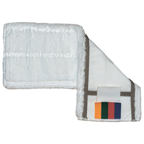 Насадка МОП плоская 40 см, VILEDA PROFESSIONAL "МикроПур Комби", уши (ТИП УВ) микрофибра, белый, 167297