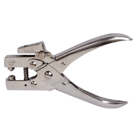 Дырокол металлический на 1 отверстие для люверса до 30 л., диаметр отверстия 5 мм, BRAUBERG, 272763