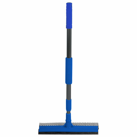 Окномойка с телескопическим черенком из металлопластика 70-120 см и рабочей частью 25 см, ЛЮБАША, 700050