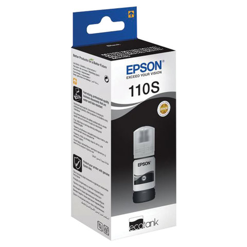 Чернила EPSON (C13T01L14A) для СНПЧ EPSON M1100 / 1120 / 2140, черный, ресурс 2000 страниц, ОРИГИНАЛЬНЫЕ