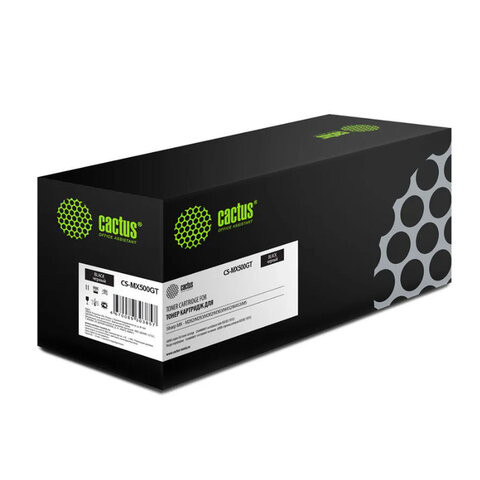 Картридж лазерный CACTUS (CS-MX500GT) для Sharp MX-M282/M283/M363/M452/M453/M5, ресурс 40000 стр.