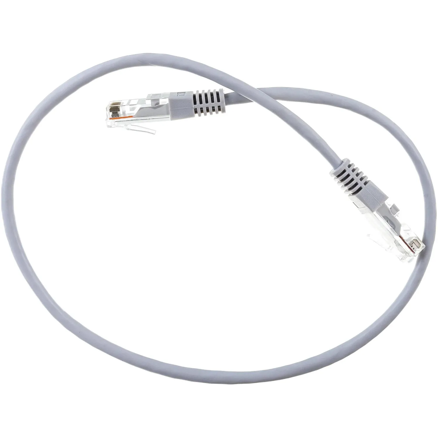 Патч-корд TWT TWT-45-45-0.5-GY UTP кат.5e, 0.5 м, серый