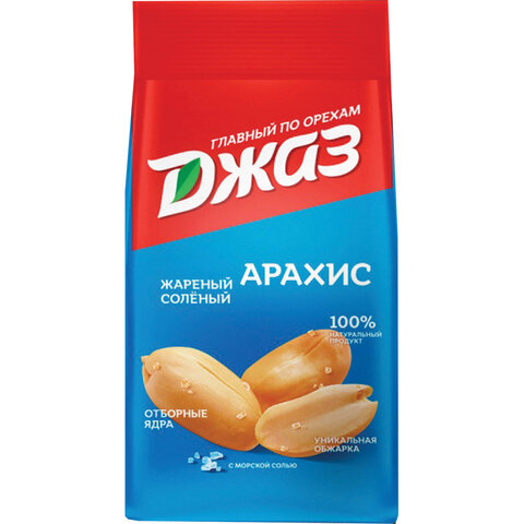 Арахис ДЖАЗ жареный соленый, 300 г, 1291