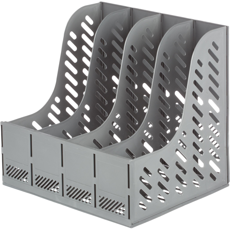 Вертикальный накопитель Attache 4отделения сборный серый