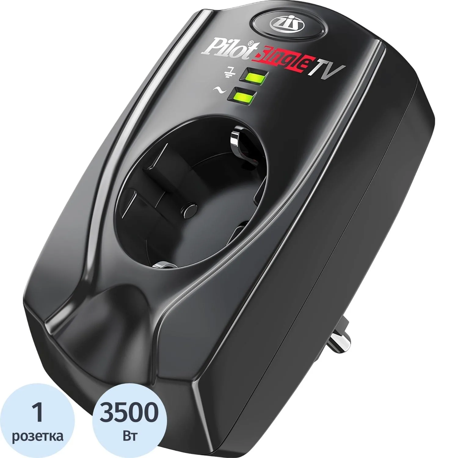 Сетевой фильтр PILOT SINGLE TV (1р/16А/черный)