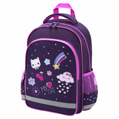 Рюкзак ПИФАГОР SCHOOL, 1 отделение, 3 кармана, "Leapfrog", 38x28х14 см, 273167